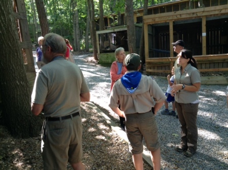 Raina gives us a tour of the Center's animal ambassadors.
