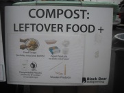 Charlottesville compost bin sign
